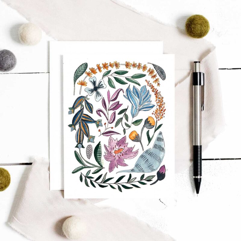 Floral Jungle Greeting Cards