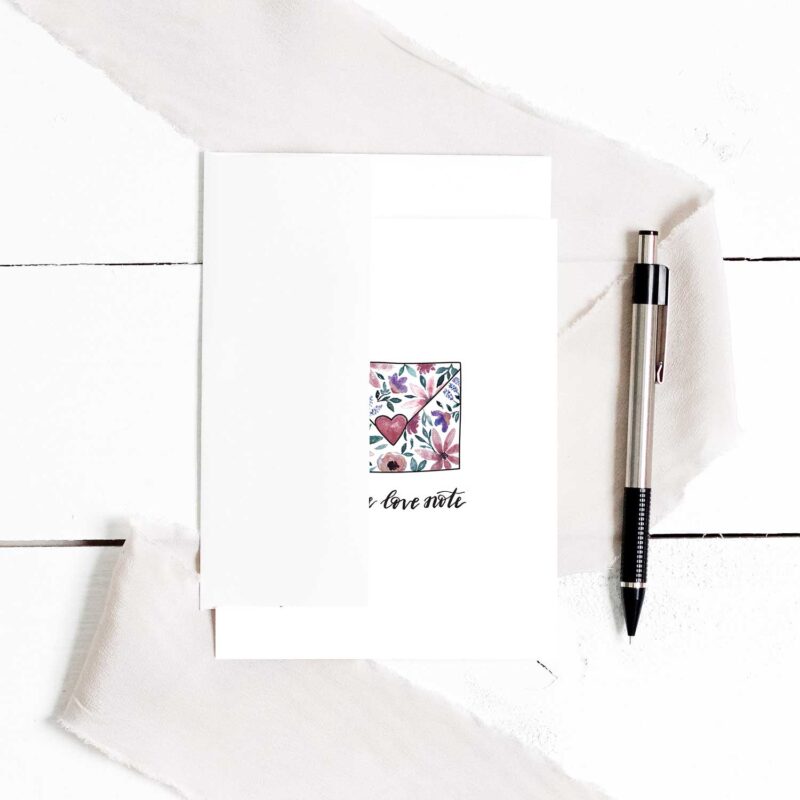 'A Little Love Note' Greeting Cards