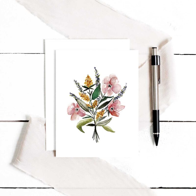 Wildflower Bouquet Greeting Cards
