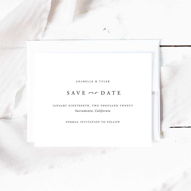 Anabelle Save the Date Card