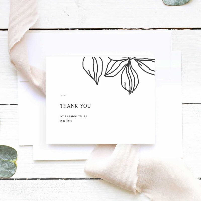 Ivy Thank You Card