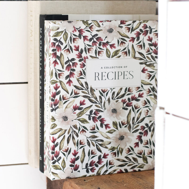 Floral Heirloom Recipe Book