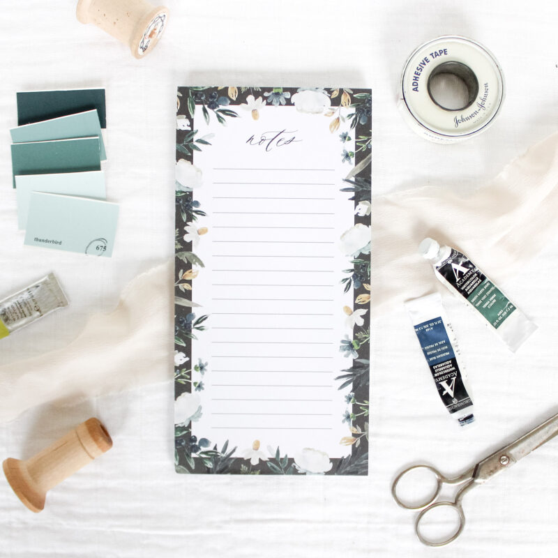 Daisies & Berries Lined Notepad
