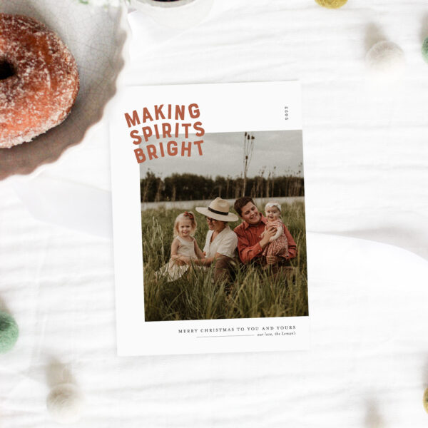 Making Spirits Bright Christmas Card