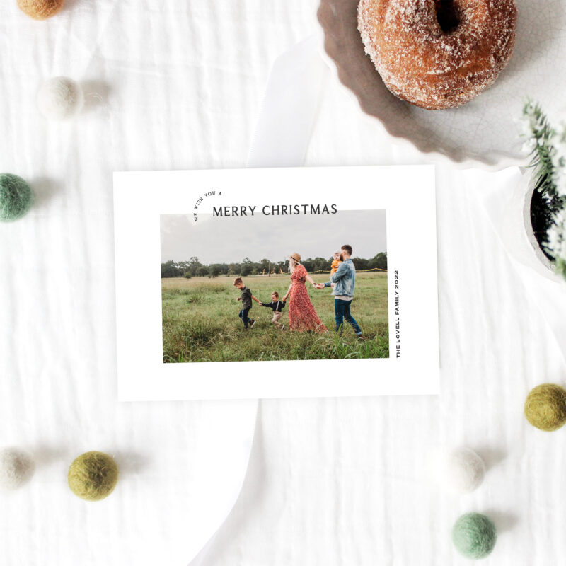 'We Wish You A Merry Christmas' Card
