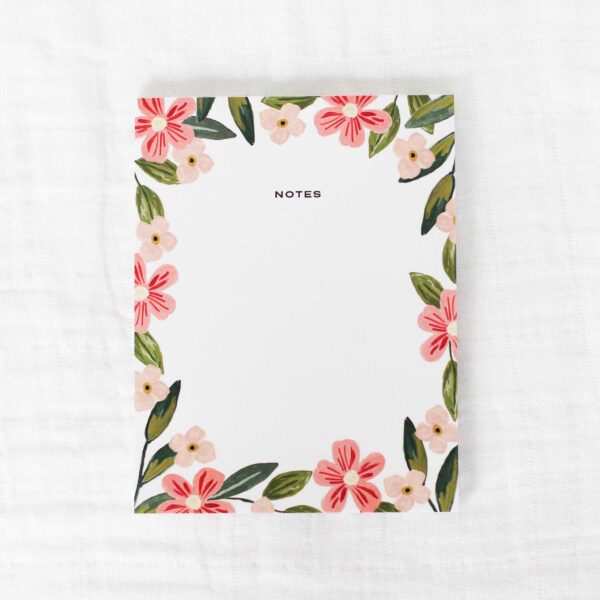 Pretty in Pink Floral Notepad