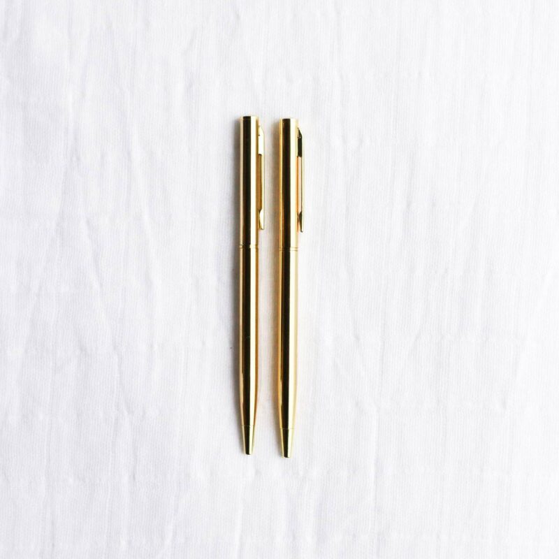 Gold Ballpoint Pen, Set of 2