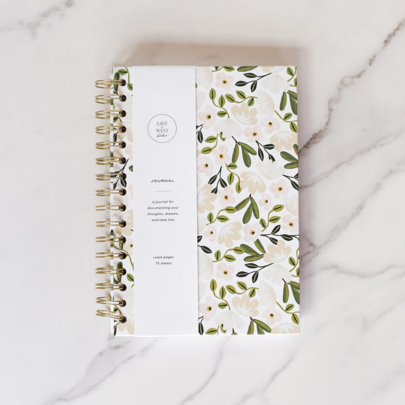 Muted Floral Spiral Notebook - Lined