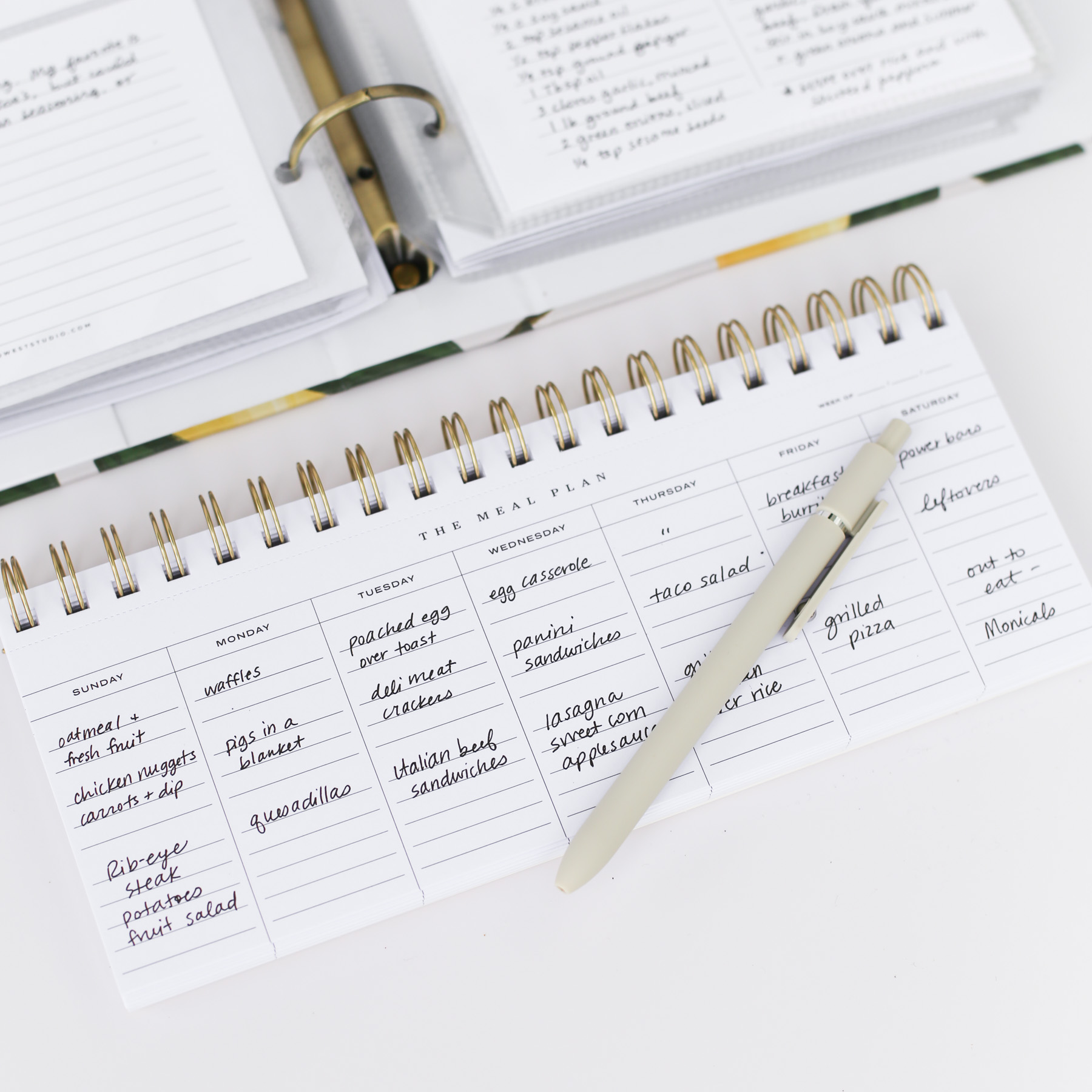 Meal Planner Notebook