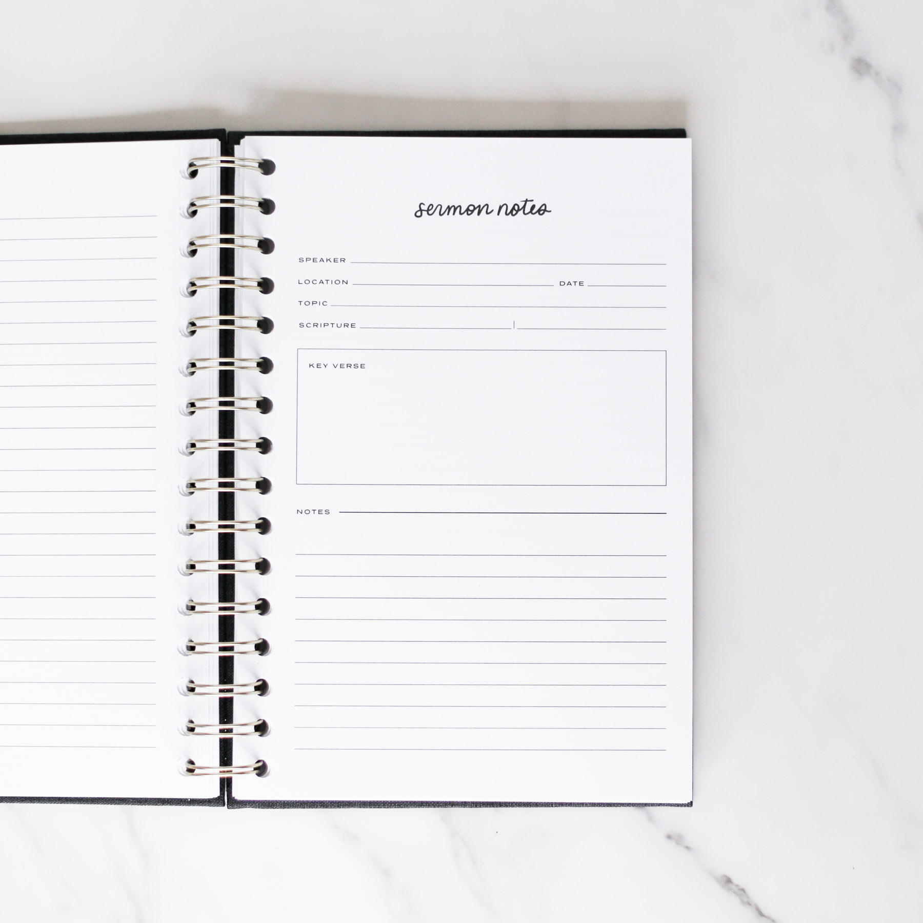 Sermon Notes Pages