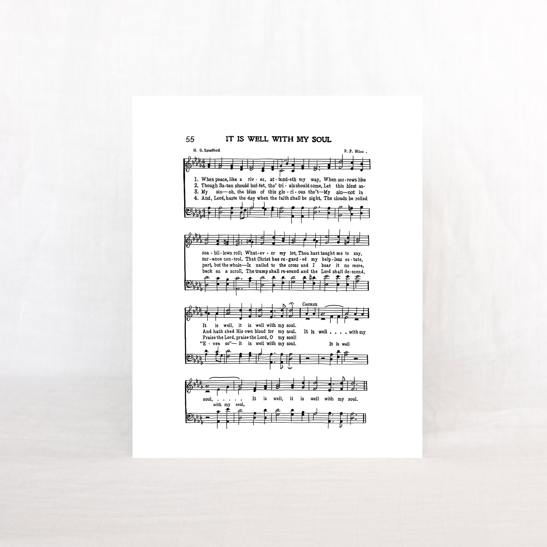 It is Well With my Soul Hymn Print