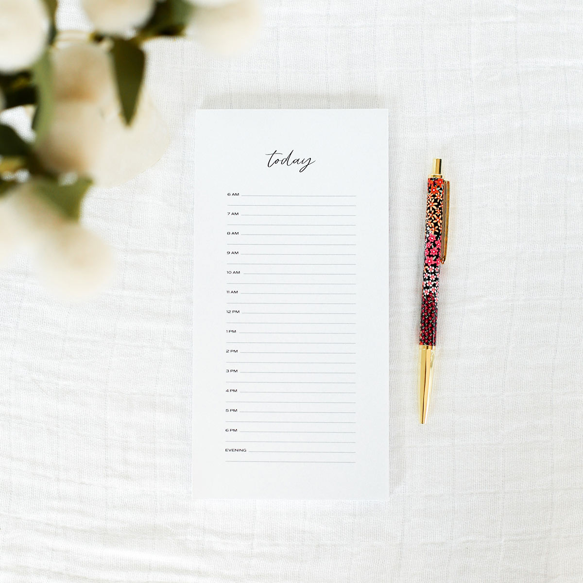 Time Blocking Notepad