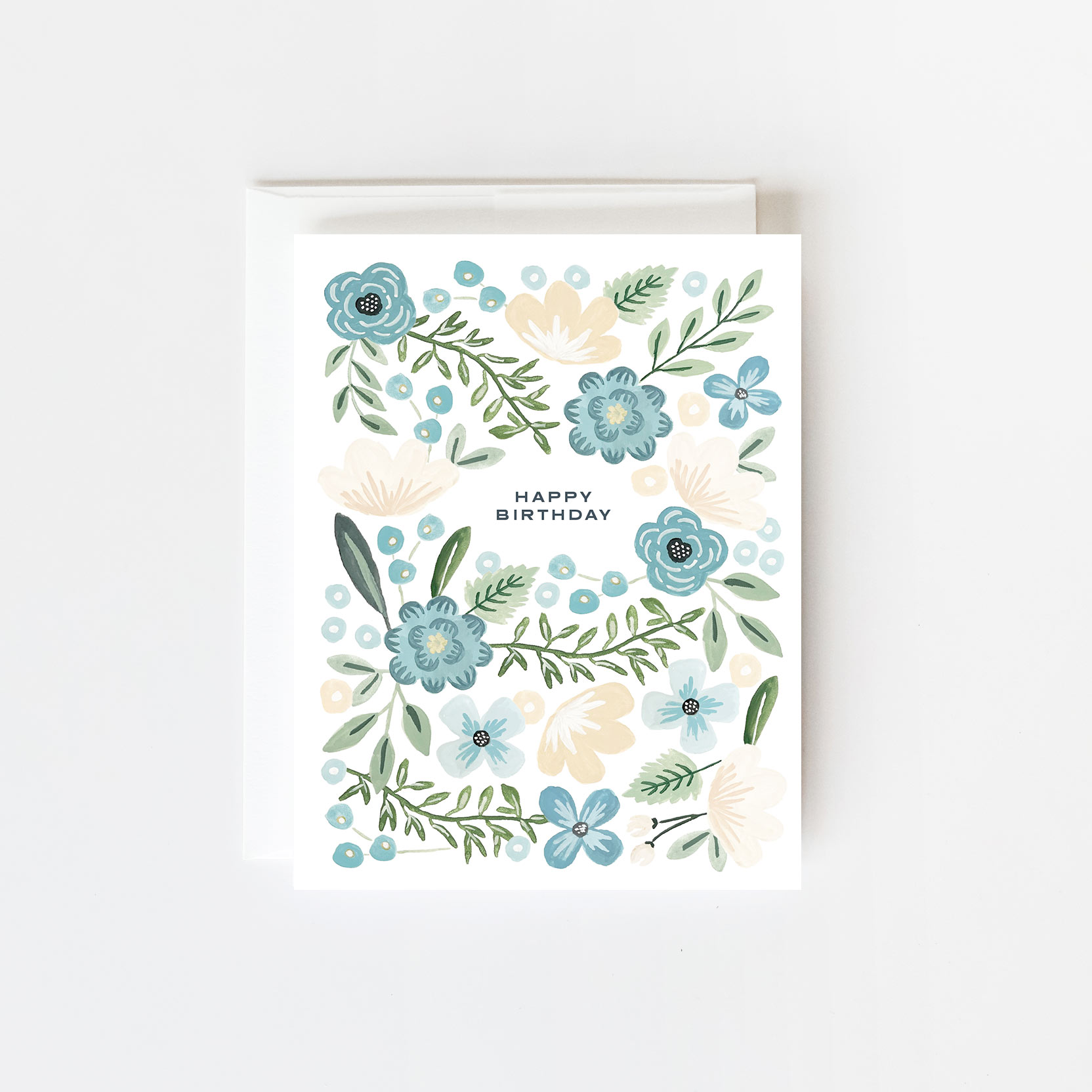 ‘Birthday Blue’ Happy Birthday Card