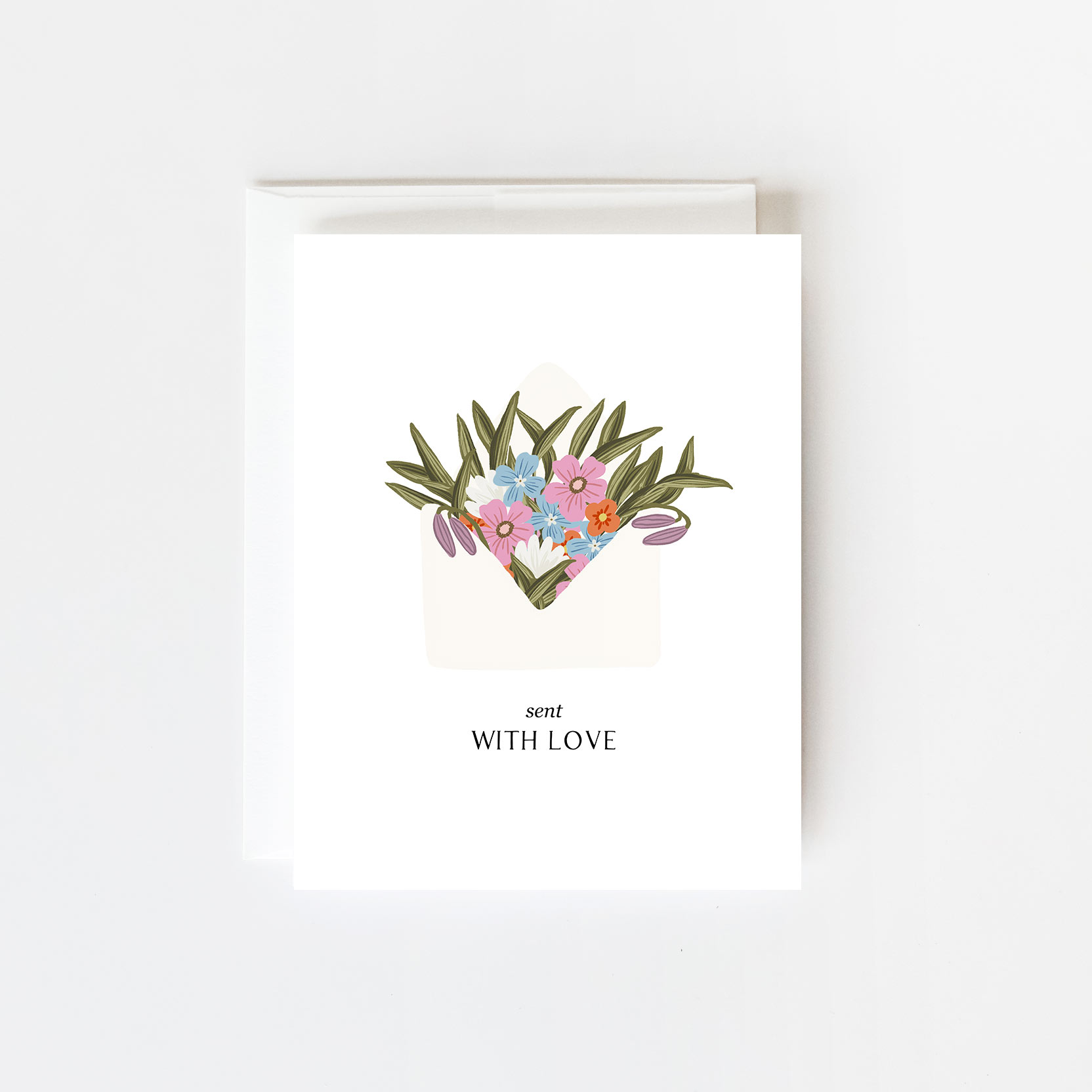 Sent With Love Greeting Card