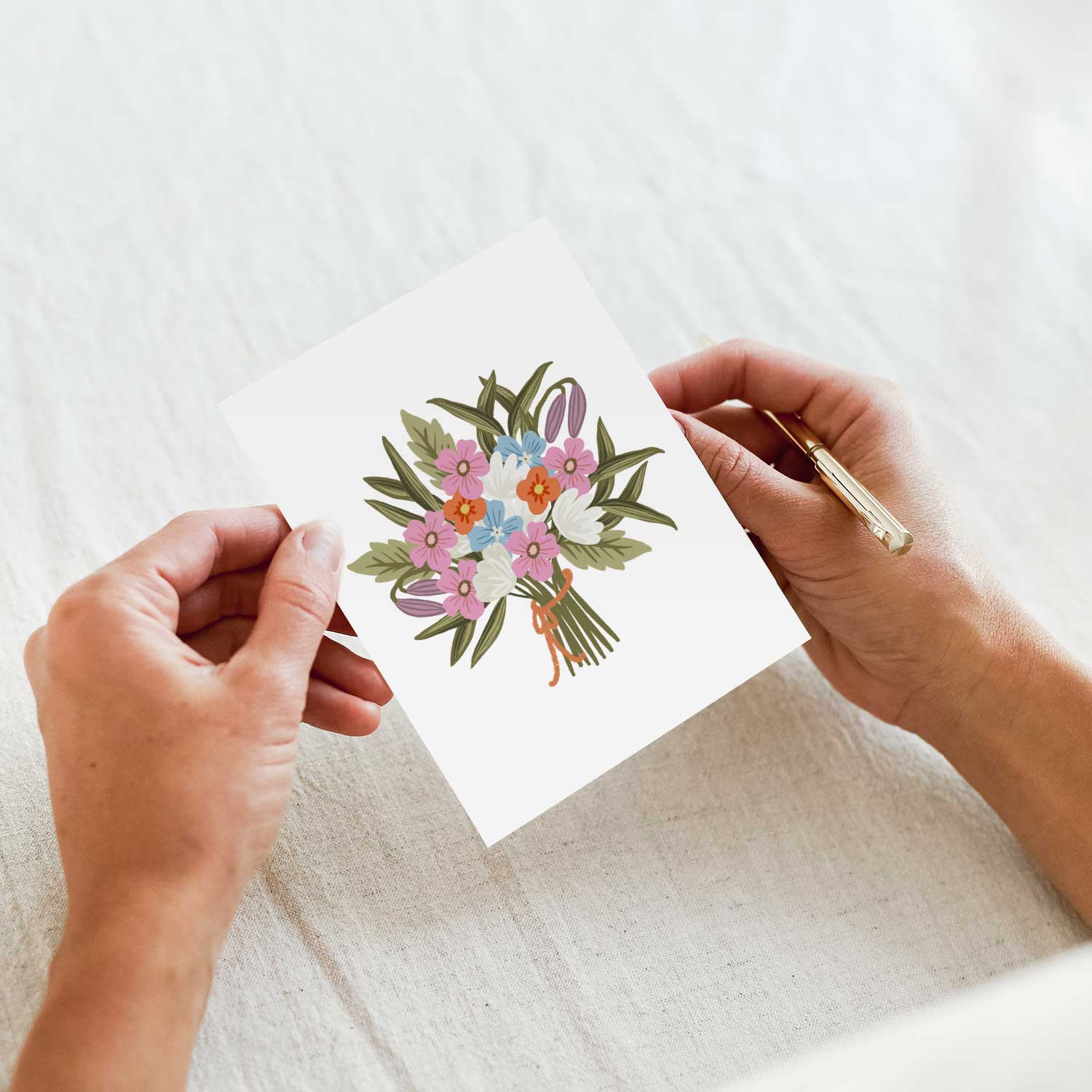 Spring Bouquet Greeting Card - Image 3