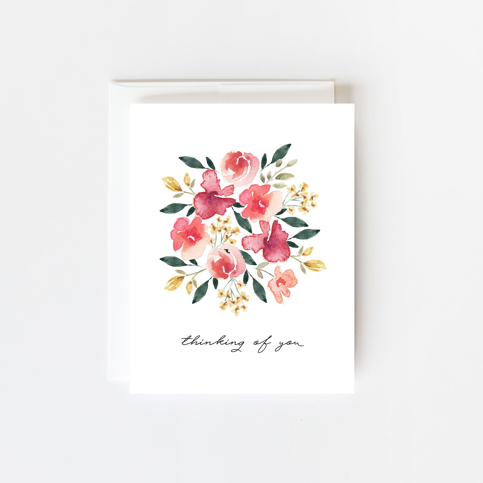 Thinking Of You Bouquet Greeting Card
