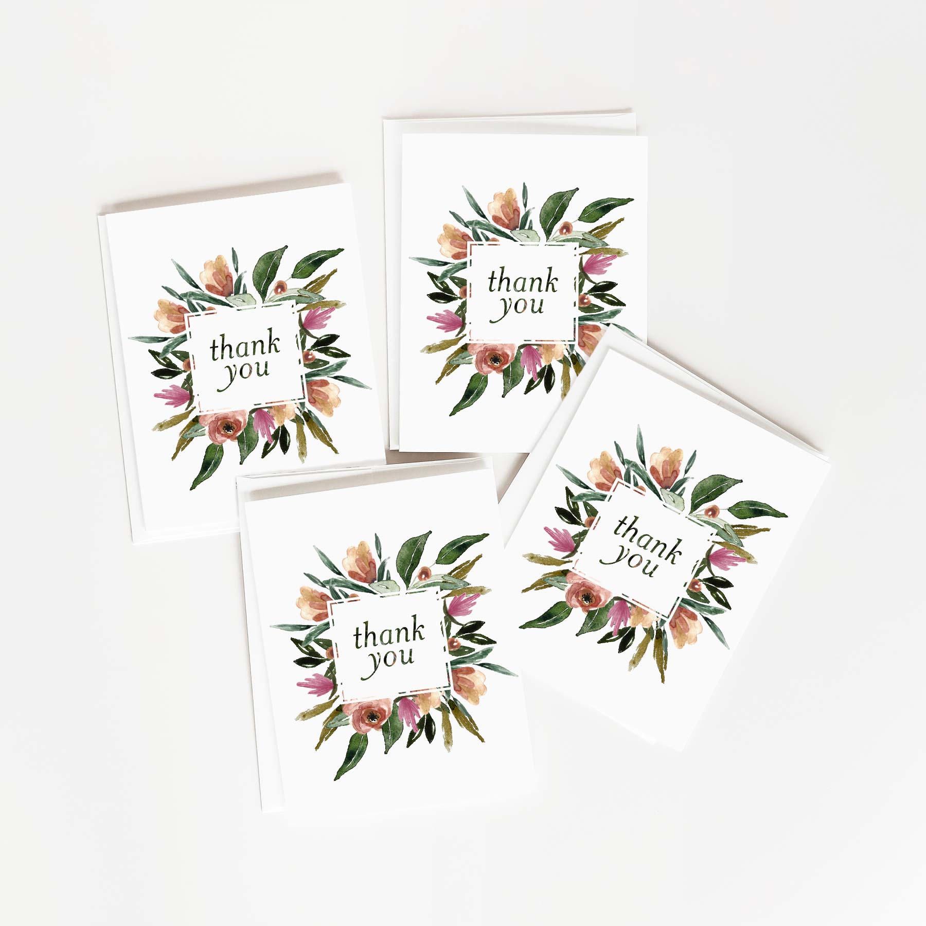 Thank You Bouquet Card Set