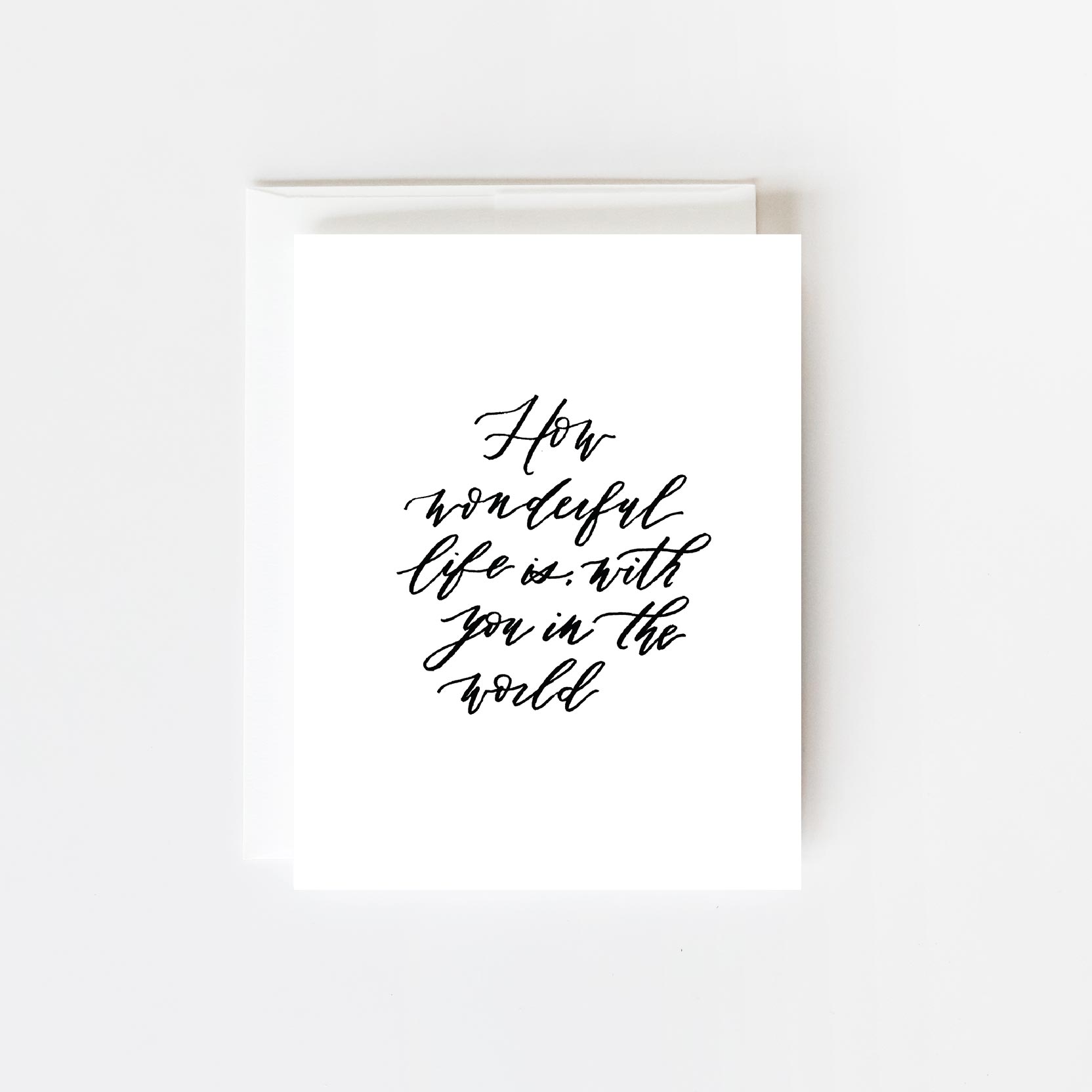 With You in the World Greeting Card